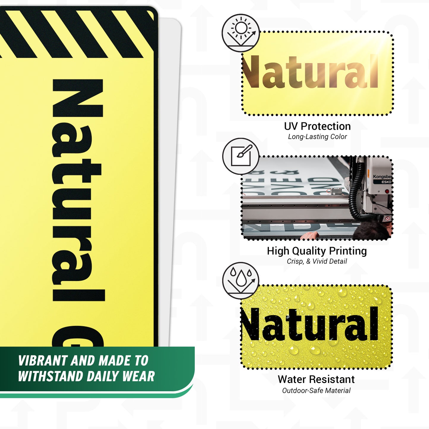 6 x 2in Fuel ID Decal: Natural Gas Weatherproof Sticker