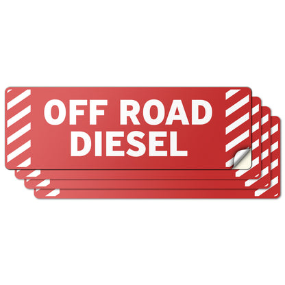 6 x 2in Fuel ID Decal: Off Road Diesel Vinyl Sticker