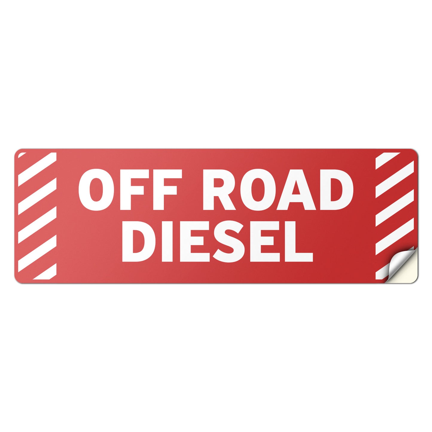 6 x 2in Fuel ID Decal: Off Road Diesel Vinyl Sticker