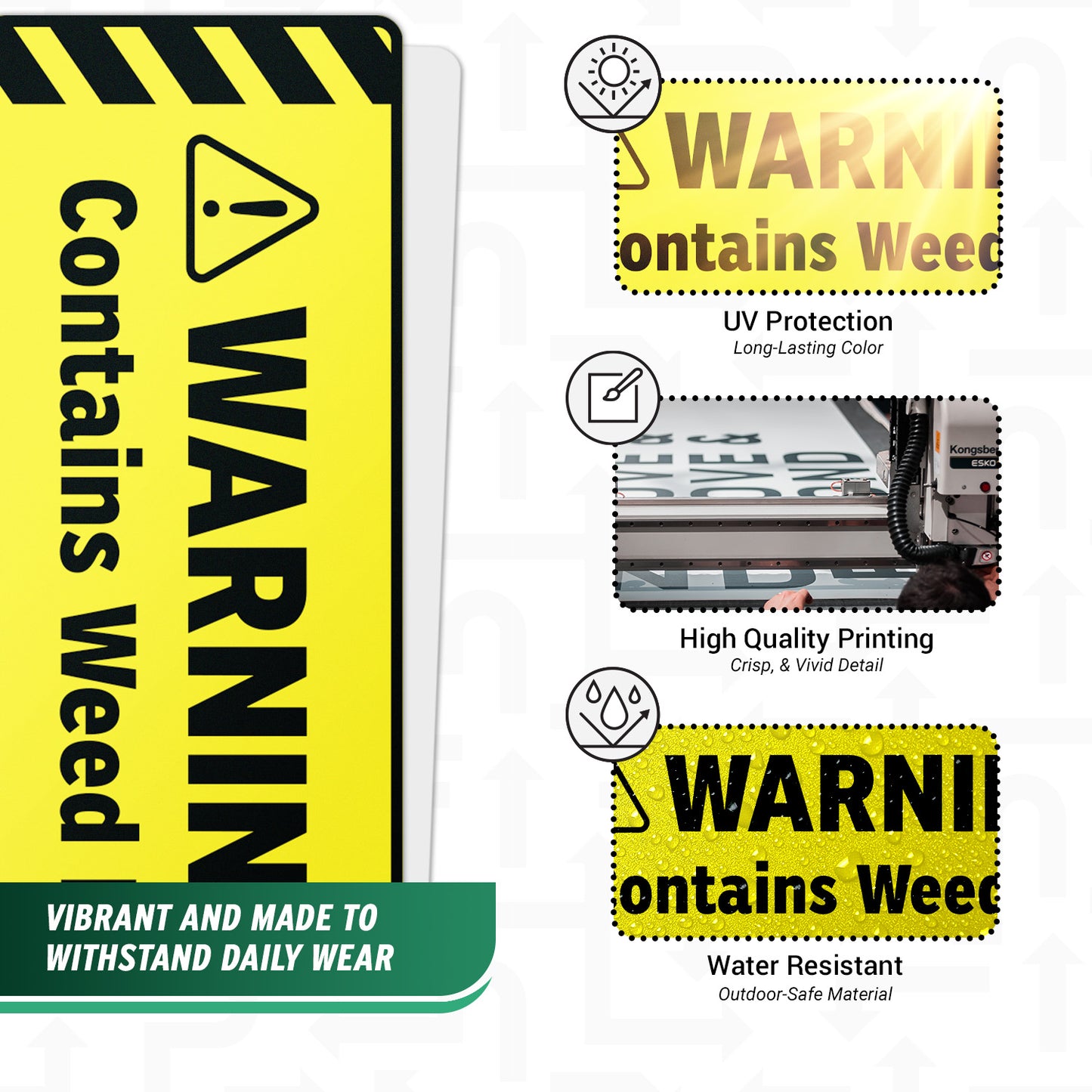 6 x 2in Weed Killer Warning Vinyl Sticker: Garden & Agricultural Safety Label