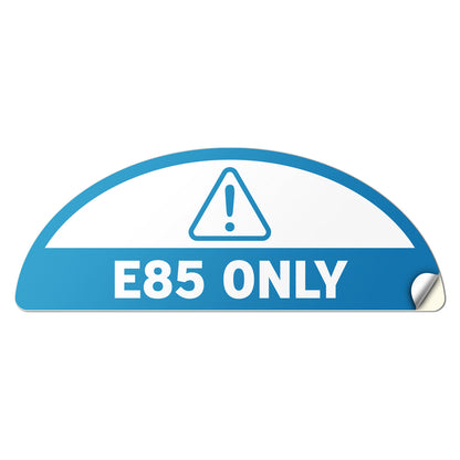 2.17 x 0.82in Fuel Cap Sticker: E85 Only Decal