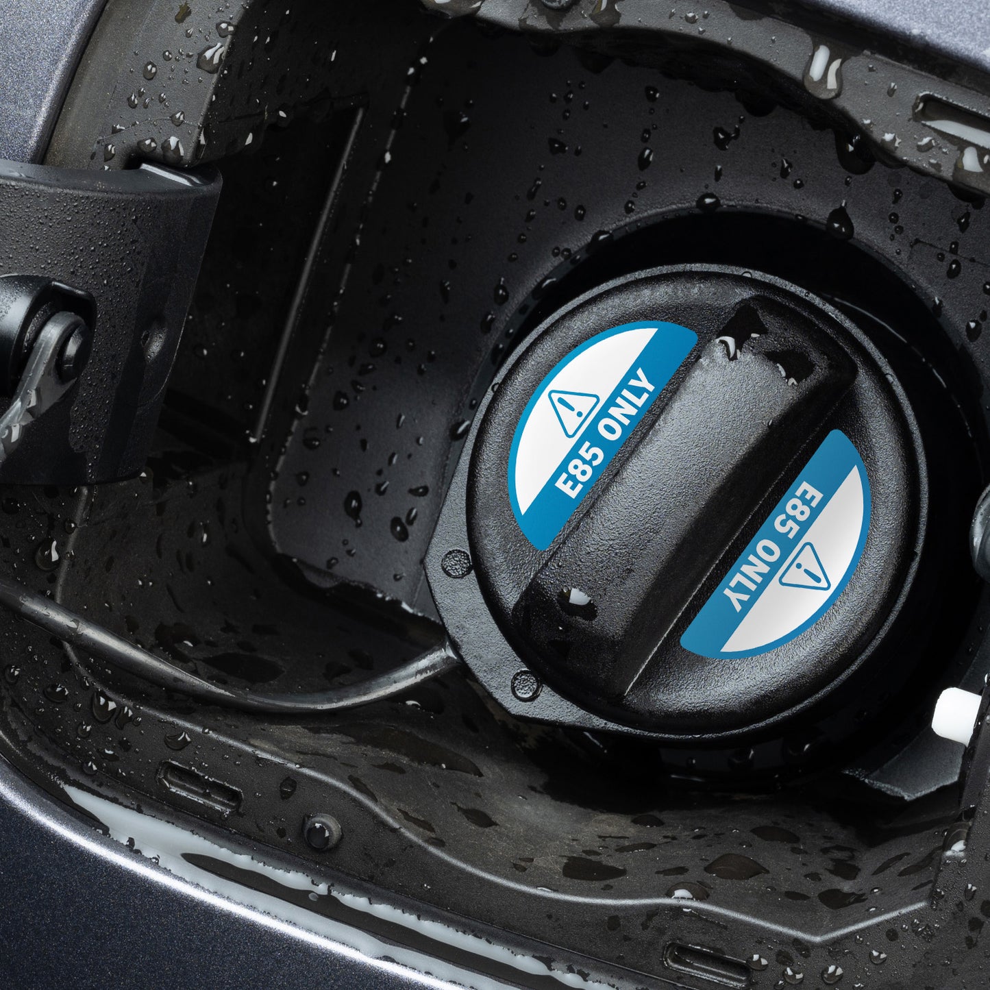 2.17 x 0.82in Fuel Cap Sticker: E85 Only Decal
