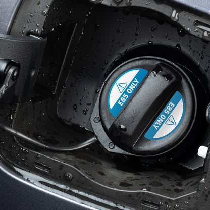 2.17 x 0.82in Fuel Cap Sticker: E85 Only Decal