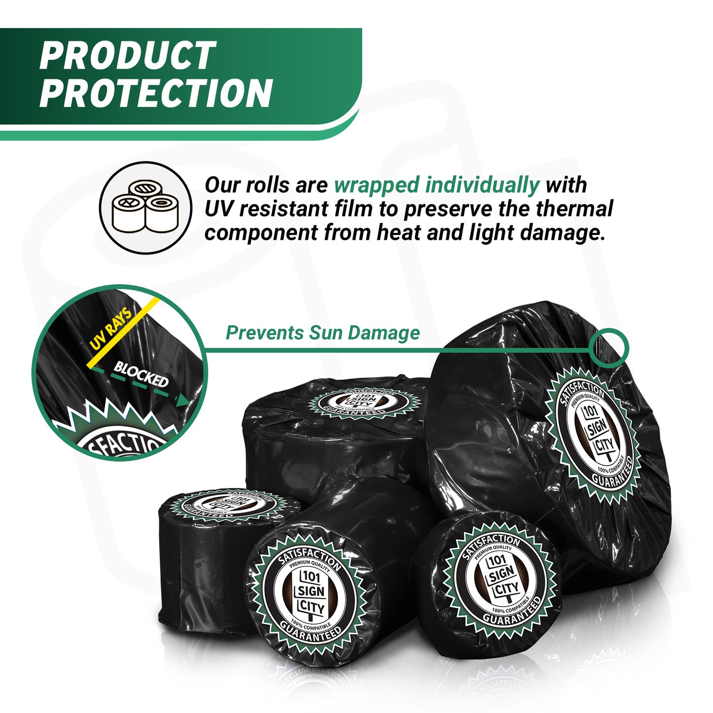 1 x 3in Blank Label: Direct Thermal Permanent Adhesive (1 inch Core)