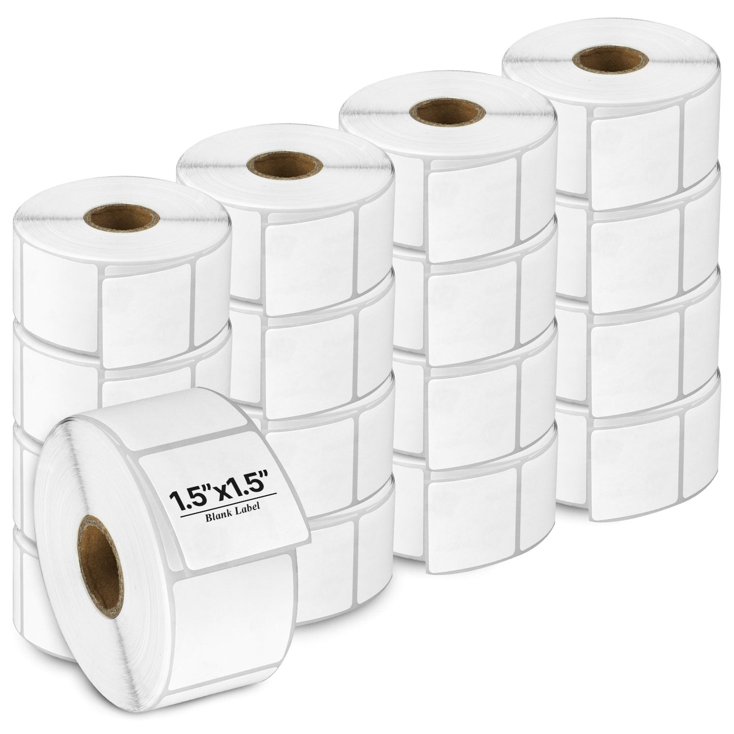 1.5 x 1.5in Direct Thermal Labels: Zebra Printer Compatible (14400 Total)