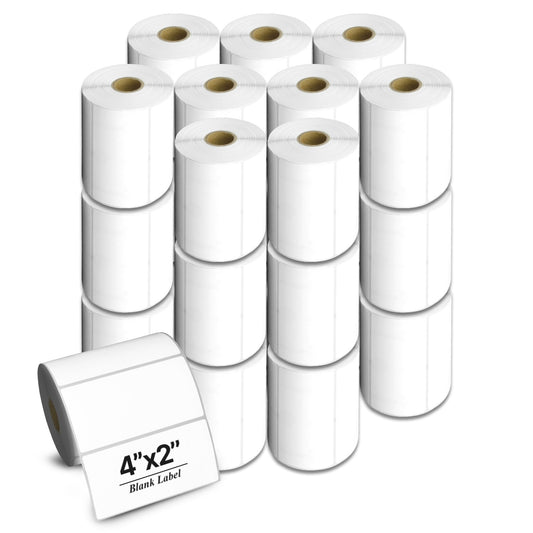 4 x 2in Direct Thermal Labels: Zebra Printer Compatible (20,250 Total)