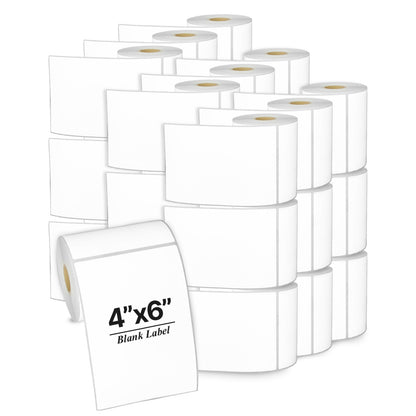 4 x 6in Blank Zebra Printer Labels: Direct Thermal 1,890 Total