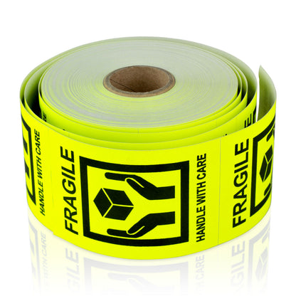 2 x 3in Stickers: Handle With Care Fragile Labels
