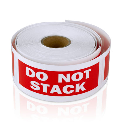 4 x 1.5in Stickers: Do Not Stack Shipping Labels