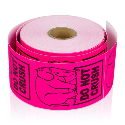 2 x 3in Stickers: Do Not Crush Shipping Labels