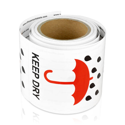 3 x 4in Stickers: Keep Dry Labels