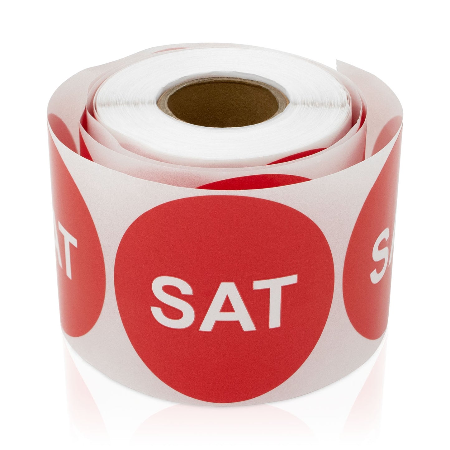 2in Saturday Days of the Week Label Red (Roll)