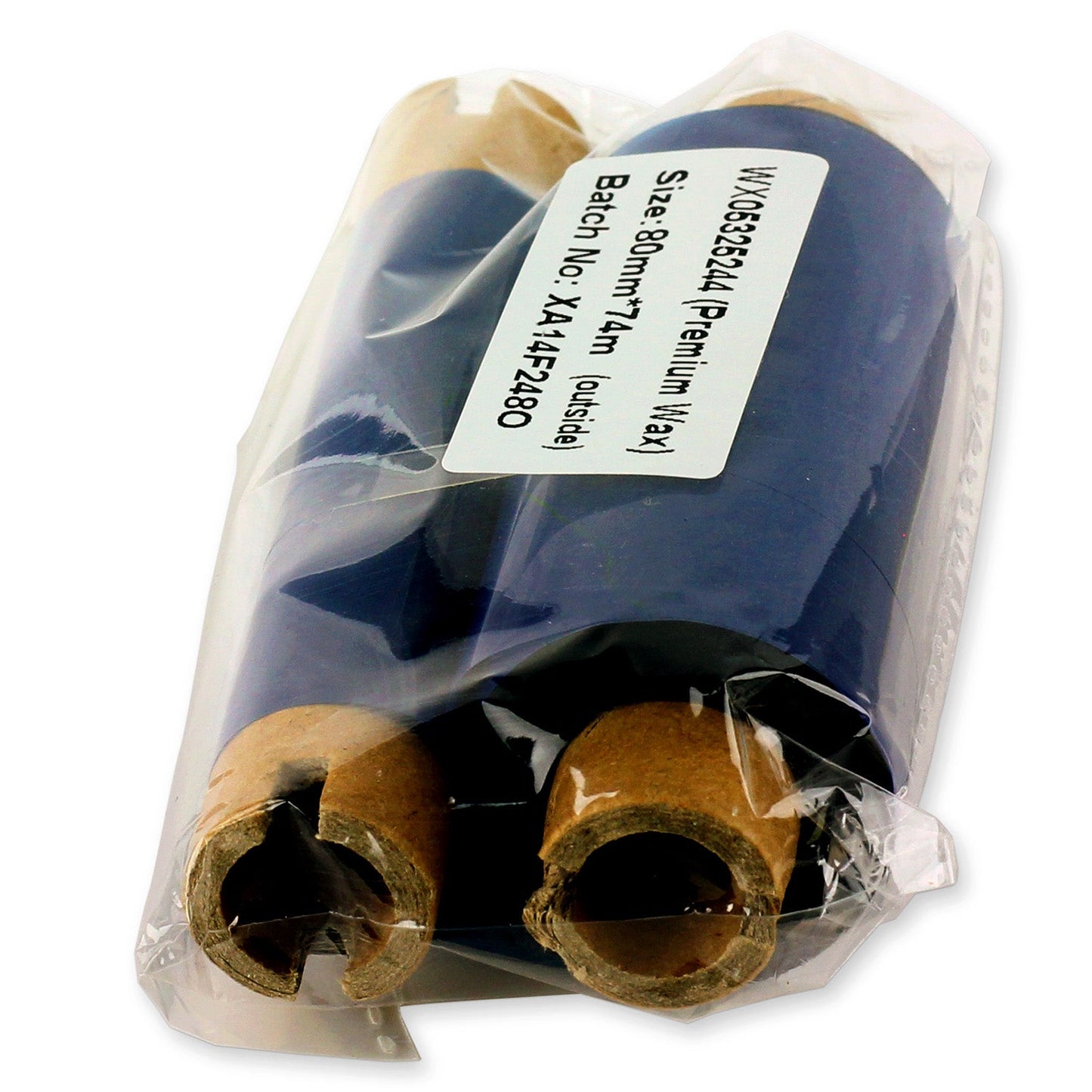 3.25in x 360ft Wax Resin Ribbon: Thermal Transfer Roll (0.5 inch Core)