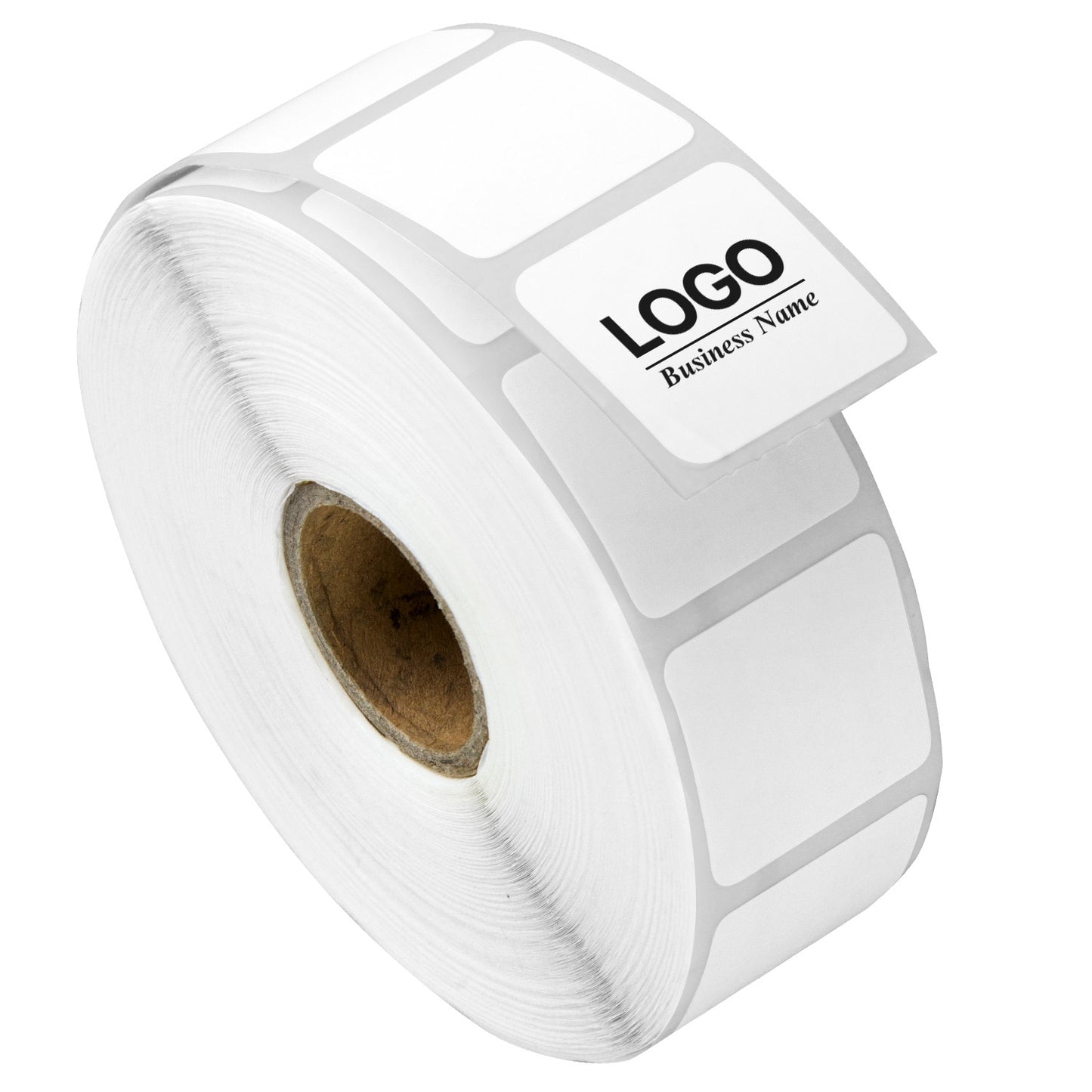 1 x 1in Blank Label: Direct Thermal Permanent Adhesive (1 inch Core)
