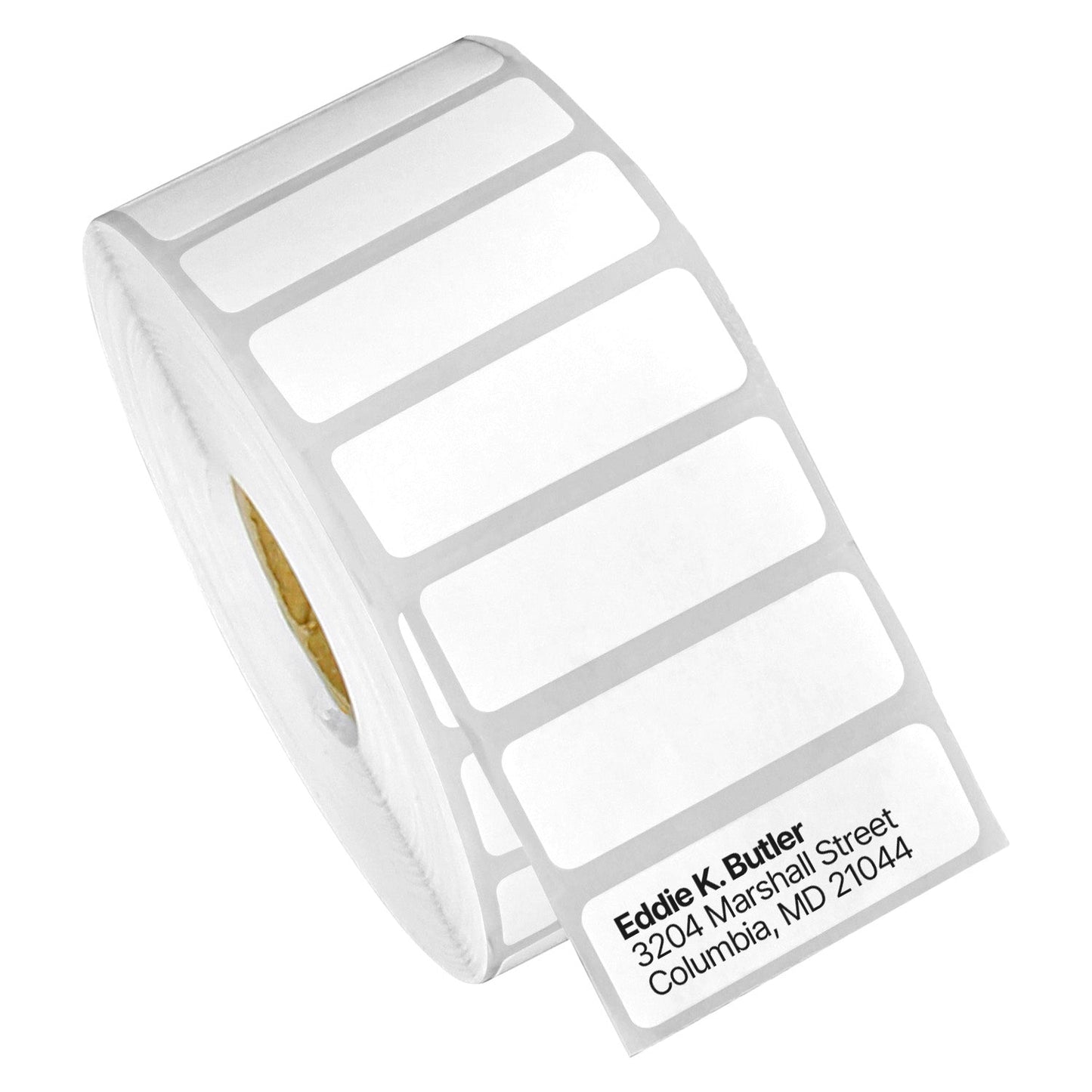 1.5 x 0.5in Blank Label: Direct Thermal (1 inch Core)