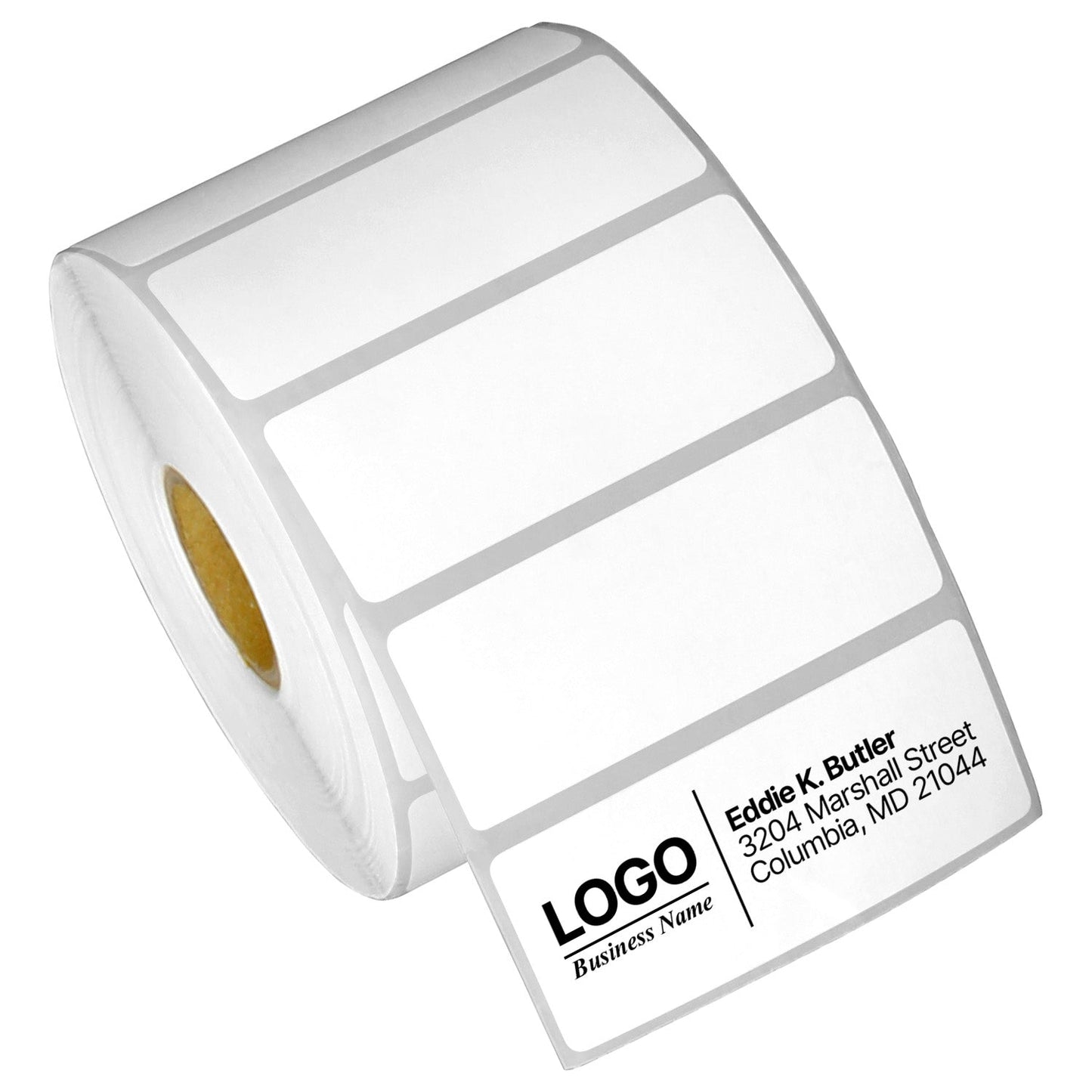 2.5 x 1in Blank Label: Direct Thermal Permanent Adhesive (1 inch Core)