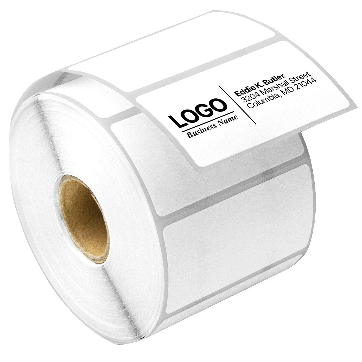 2.25 x 1.25in Blank Label: Direct Thermal Permanent Adhesive (1 inch Core)