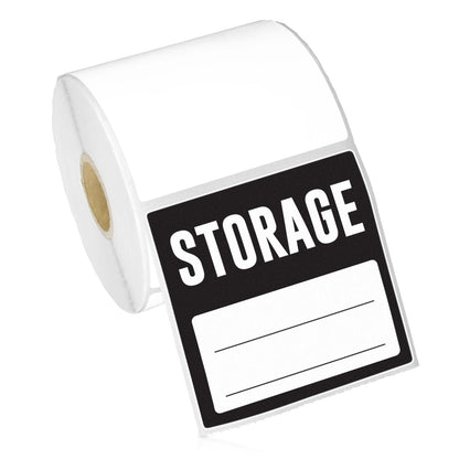 3 x 3in Blank Label: Direct Thermal (1 inch Core)