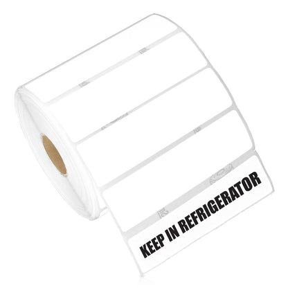 3.5 x 1in Blank Label: Direct Thermal (1 inch Core)