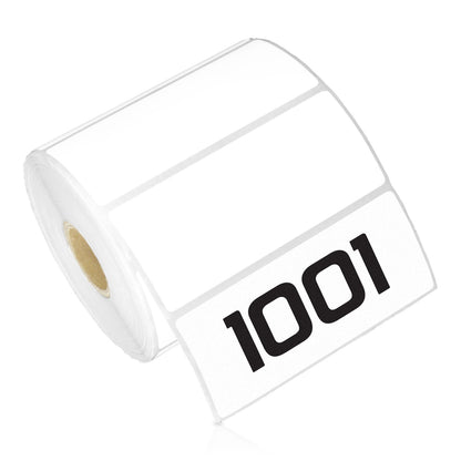 3.5 x 1.5in Blank Label: Direct Thermal (1 inch Core)
