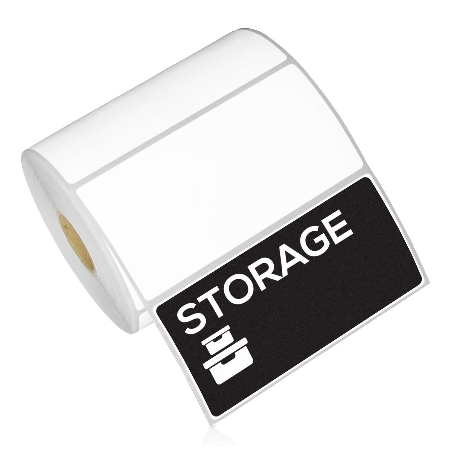 4 x 2in Blank Label: Direct Thermal Permanent Adhesive (1 inch Core)