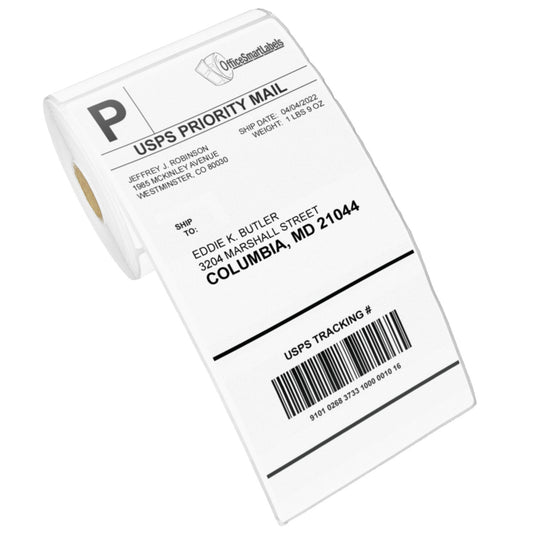 4 x 8in Blank Label: Direct Thermal (1 inch Core)
