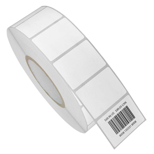 2 x 1.5in Blank Label: Direct Thermal (3 inch Core)