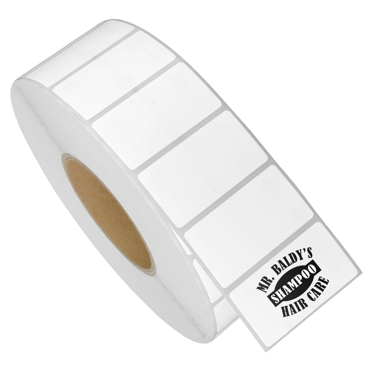 2.25 x 1.25in Blank Label: Direct Thermal (3 inch Core)