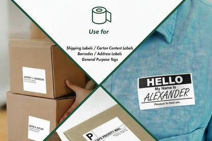 4 x 2.5in Blank Label: Direct Thermal (3 inch Core)