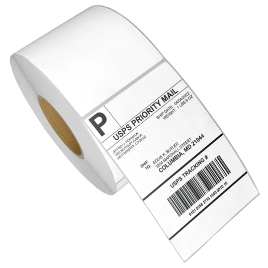 4 x 6.5in Blank Label: Direct Thermal (3 inch Core)