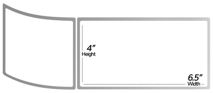 4 x 6.5in Blank Label: Direct Thermal (3 inch Core)