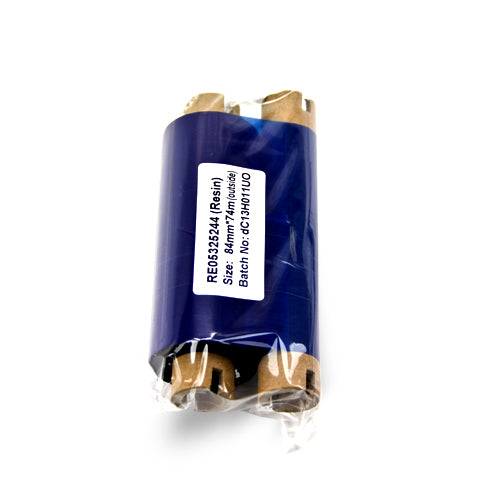 3.25in x 244ft Resin Ribbon: Thermal Transfer Roll (0.5 inch Core)