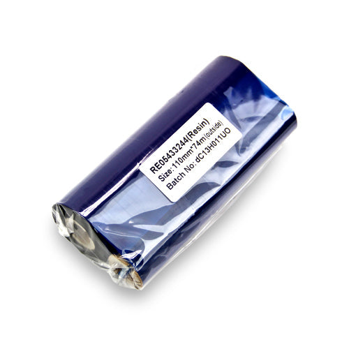 4.33in x 244ft Resin Ribbon: Thermal Transfer Roll (0.5 in Core)