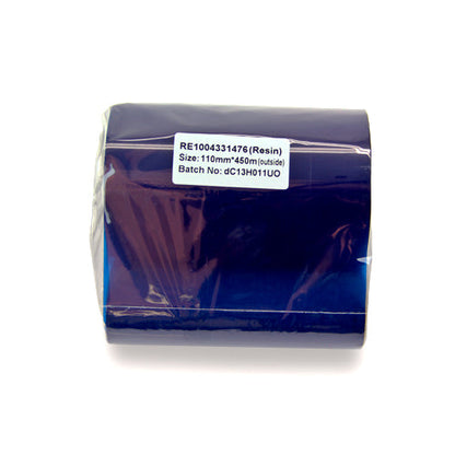 4.33in x 1476ft Wax Resin Ribbon: Thermal Transfer Roll (1 inch Core)