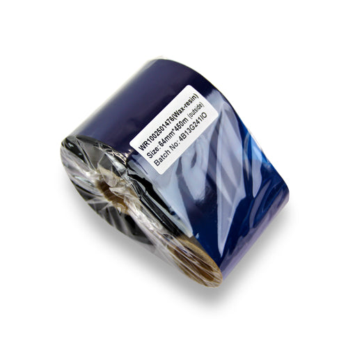 2.50in x 1476ft Wax Resin Ribbon: Thermal Transfer Roll (1 inch Core)