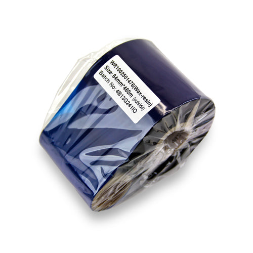 2.50in x 1476ft Wax Resin Ribbon: Thermal Transfer Roll (1 inch Core)