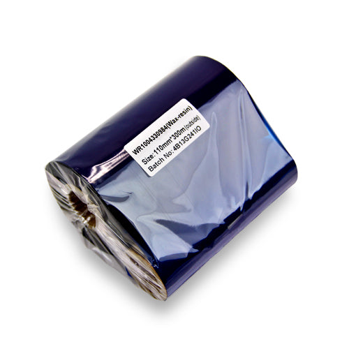 4.33in x 984ft Wax Resin Ribbon: Thermal Transfer Roll (1 inch Core)